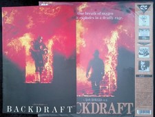 Backdraft Japan LaserDisc 1991 Ron Howard Film CIC Video LD-G  Movie Booklet