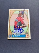 Triston McKenzie Signed 2021 Topps Gypsy Queen #176 Card Cleveland Indians COA