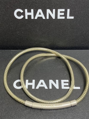 Chanel Vintage Logo Motif Clear Chain Belt Necklace 30.3" 00C Cruise Collection