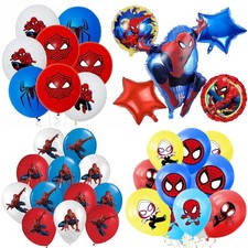 Spiderman balloons helium foil latex set kids birthday party balloons decoration