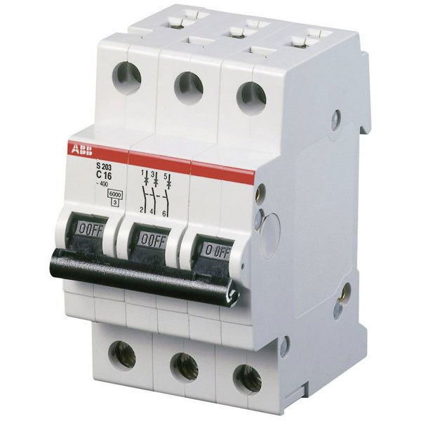 ABB S203-C32 Circuit Breaker 32A 3-Pole 230/400V