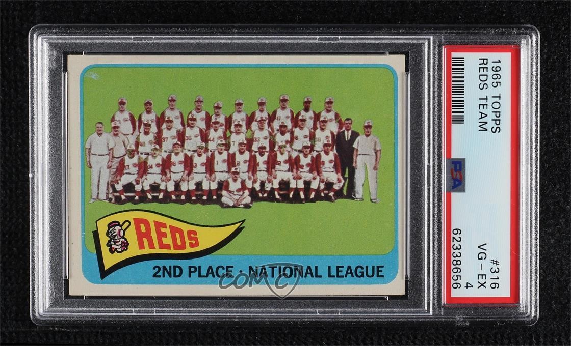1965 Topps TOPPS Reds Team front