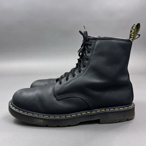 Dr Martens 1460 Boots Mens Size 13 Slip Resistant Soft Toe Work Black Leather - Picture 2 of 17