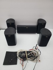 Set Of 5 Klipsch HD Theater 500 Satellite Speaker System Missing Subwoofer Read