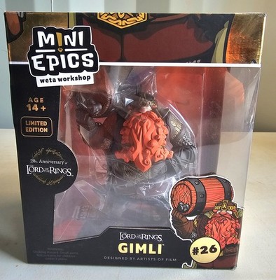 Gimli mit Fass, Herr der Ringe Mini Epics #26, Weta Workshop, Vinyl Figur