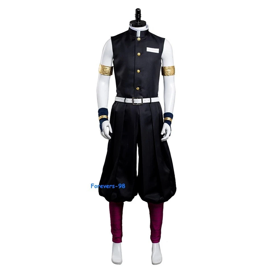 Anime Demon Slayer Tengen Uzui Kimetsu no Yaiba Outfit Cosplay Halloween Costume - Image 2 of 4