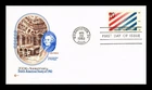 US COVER USA-NETHERLANDS TREATY 200TH ANNIVERSARY FDC COVER CRAFT CACHET INSERT