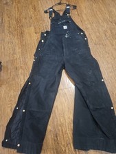 Carhartt Duck Canvas Bib Overalls OR 4393M Lined Loose Fit