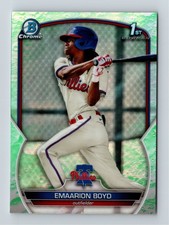 2023 Bowman #BCP-128 Emaarion Boyd Chrome Prospects Lunar Glow Refractors