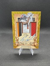 2023 Panini One Rachaad White Auto DAUL 4+5 COLOR Patch 11/15 Buccaneers GOLD!!!