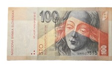 Slovakia 100 Korun 2004 P-44 Madonna Master Pavol Banknote Slovak Currency XF