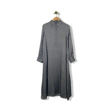 COS Geometric-Print Maxi Shirt Dress