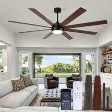 Ceiling Fan with Light Smart 6 Speed Settings...