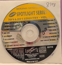 SC8398   COUNTRY HITS  SOUND CHOICE KARAOKE CDG LOT FL GA