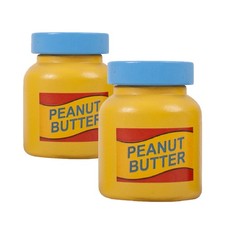 Bigjigs Toys Wooden Play Food Spreads Pack of 2 Peanut Butter Play Kitchen