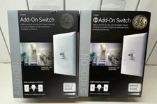 Two (2) GE ZW2003 12728 EZ Add-on Switch for GE Smart Lighting Control — NEW!