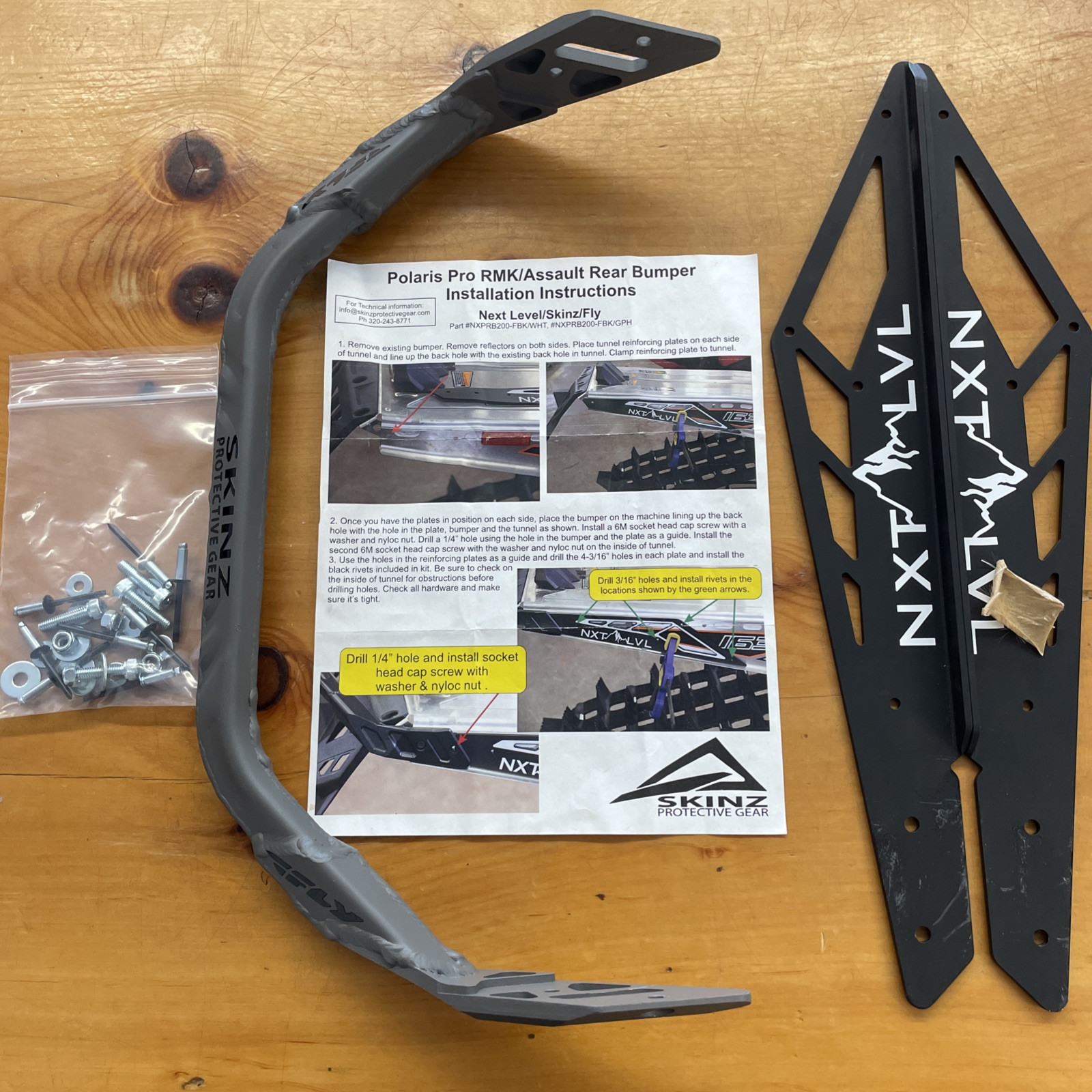Polaris Pro Rmk/assault Rear Bumper