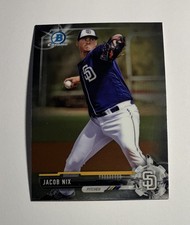 Jacob Nix 2017 Bowman Chrome Prospects #BCP195 San Diego Padres