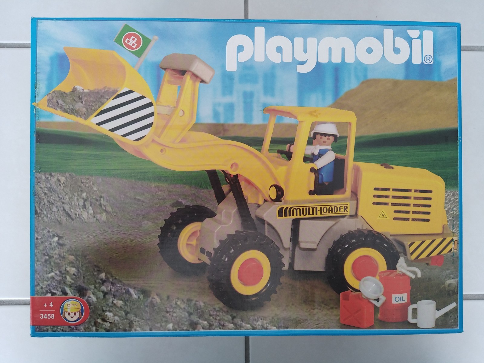Playmobil 3453 Chantier Vintage avec Bull Chargeur Antex MISB de 2009