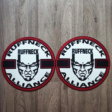 A Pair Ruffneck Alliance Ruffneck records 12" DJ Vinyl Record Slipmats Hardcore