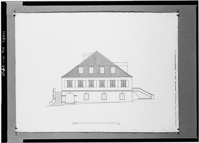 17. SOUTH ELEVATION BRODREHUSET - Moravian Mission House, King Street vicinity,