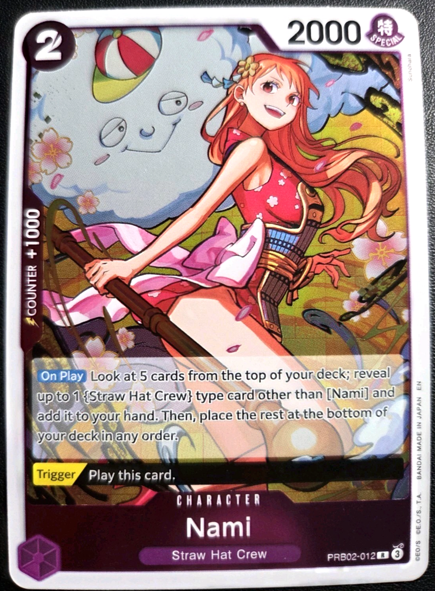Nami PRB02-012 Rare ONE PIECE Tcg Card Game NM Purple | eBay