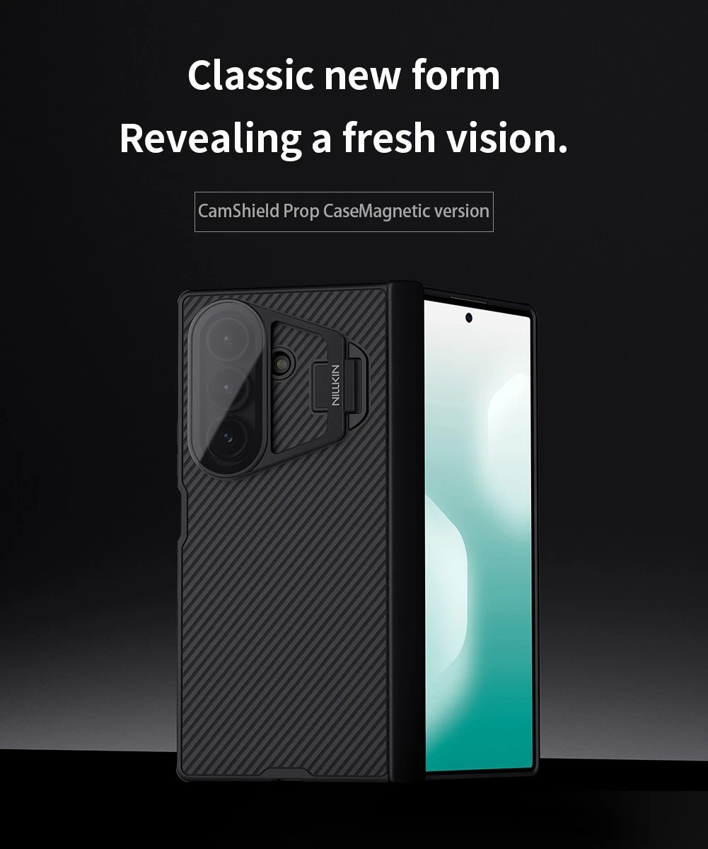适用于三星 Z 折叠 7 5G Nillkin 磁力翻盖保护套 透明相机镜头 支架 外壳 - 第 7/19 张图片