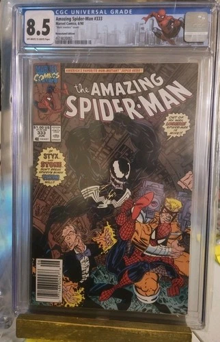 The Amazing Spider-Man #333 Mark Jewelers Newstand CGC 8.5