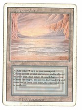 MTG Magic UNDERGROUND SEA / MER SOUTERRAINE REVISED POOR ENG