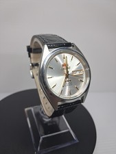 Men's Silver Tone Orient 3-Star Automatic Watch Vintage
