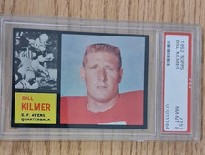 1962 Topps Bill Kilmer #151 Rookie PSA 8 San Francisco 49ers Football Card. rookie card picture