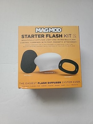 Starter Flash Kit 2-Camera Speedlight Flash Diffuser-Magnetic Light Modifier