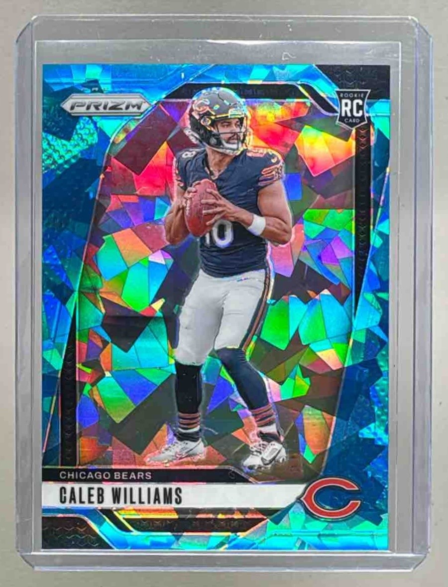 Caleb Williams 2024 Panini Prizm #301 Blue Ice Rookie RC /99