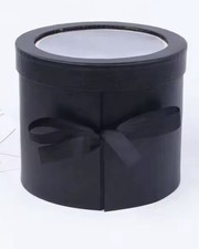 Premium Quality Round Shape Flowers, Box,floral,gift Box, Black