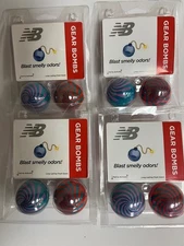 NEW BALANCE GEAR BOMBS  4 PACKS of  2 - 8 TOTAL  Deodorize SHOES, BAGS, LOCKERS