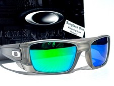NEW Oakley FUEL CELL Matte Grey Ink POLARIZED Galaxy Jade Lens Sunglass 9096