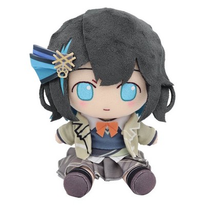 Miyamai Moca Osuwari Nuigurumi Plush Doll & Can Badge Pin AHS Store Limited New