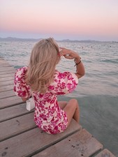 Linen Mango DRESS UK 4