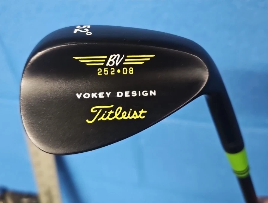 VOKEY BLACK NITRIDE 3 WEDGE SET 52-56-60 SPINE ALIGNED BLACK S300 MCC GRIPS - Image 3 of 4