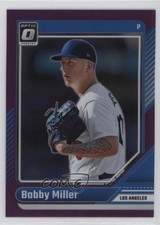 2024 Panini Donruss Optic Purple Prizm 30/49 Bobby Miller #69 0br8