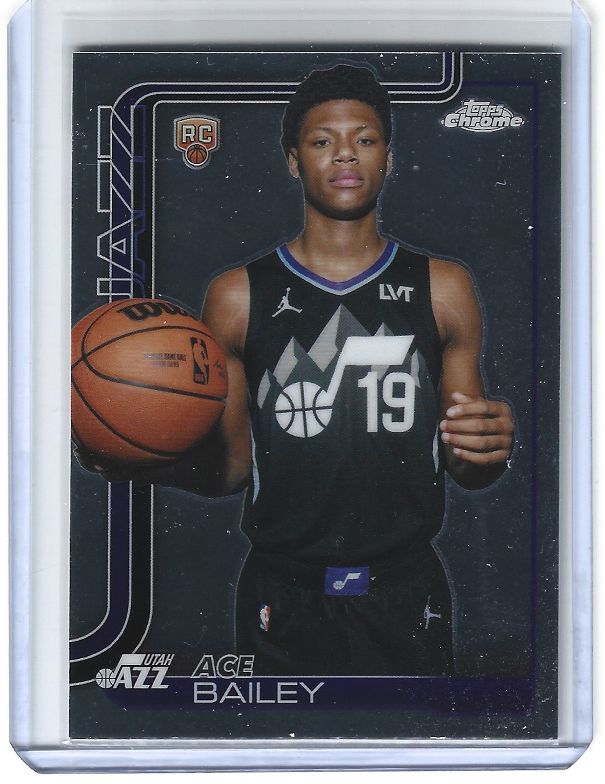 2025-26 TOPPS CHROME BASKETBALL ACE BAILEY IMAGE VARIATION ROOKIE CARD