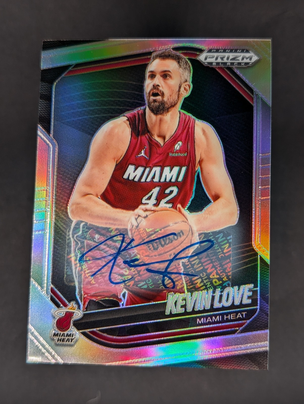 2024-25 Panini Prizm Black - Kevin Love, Kevin Love #183 Silver Prizm (AU)