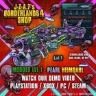 Borderlands 4✨ MODDED LEVEL 1 PEARLESCENT HEIMDAHL ORDNANCE BL4 ✅PC-PS-XBOX✨