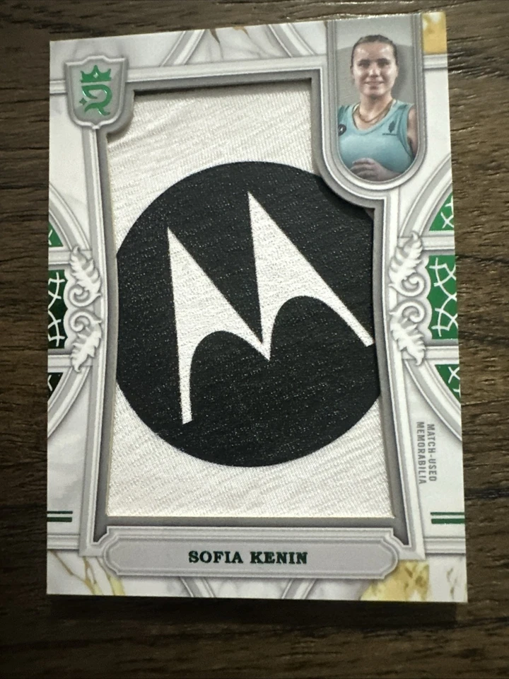 2024 Topps Royalty #RCJ-SK Sofia Kenin Relic Jewels Emerald 1/5  Motorola Patch - Image 3 of 4