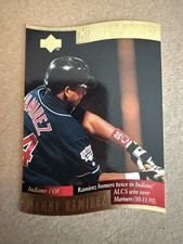 Manny Ramirez 1997 Upper Deck Memorable Moments Die Cut Insert #5 Indians