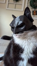 BAT CAT Batman Cat Mask 3D Printed Avengers Halloween Pet Cosplay Costume