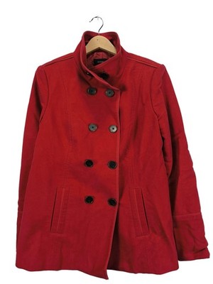 MANGO CASUAL Cordjacke Damen Jacke Gr. DE 40 rot Casual-Look