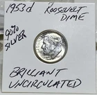 1953-D Roosevelt Dime BU ! Great Luster - 99 Cent Shipping! NICE !