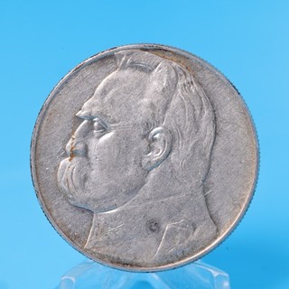 Polen 10 Zloty 1935 Józef Piłsudski 22 Gramm Silber 750 Vz