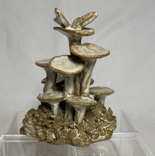 Stella Benford Wicksteed Pottery Mushrooms & Butterfly Ceramic Ornament 10 cm